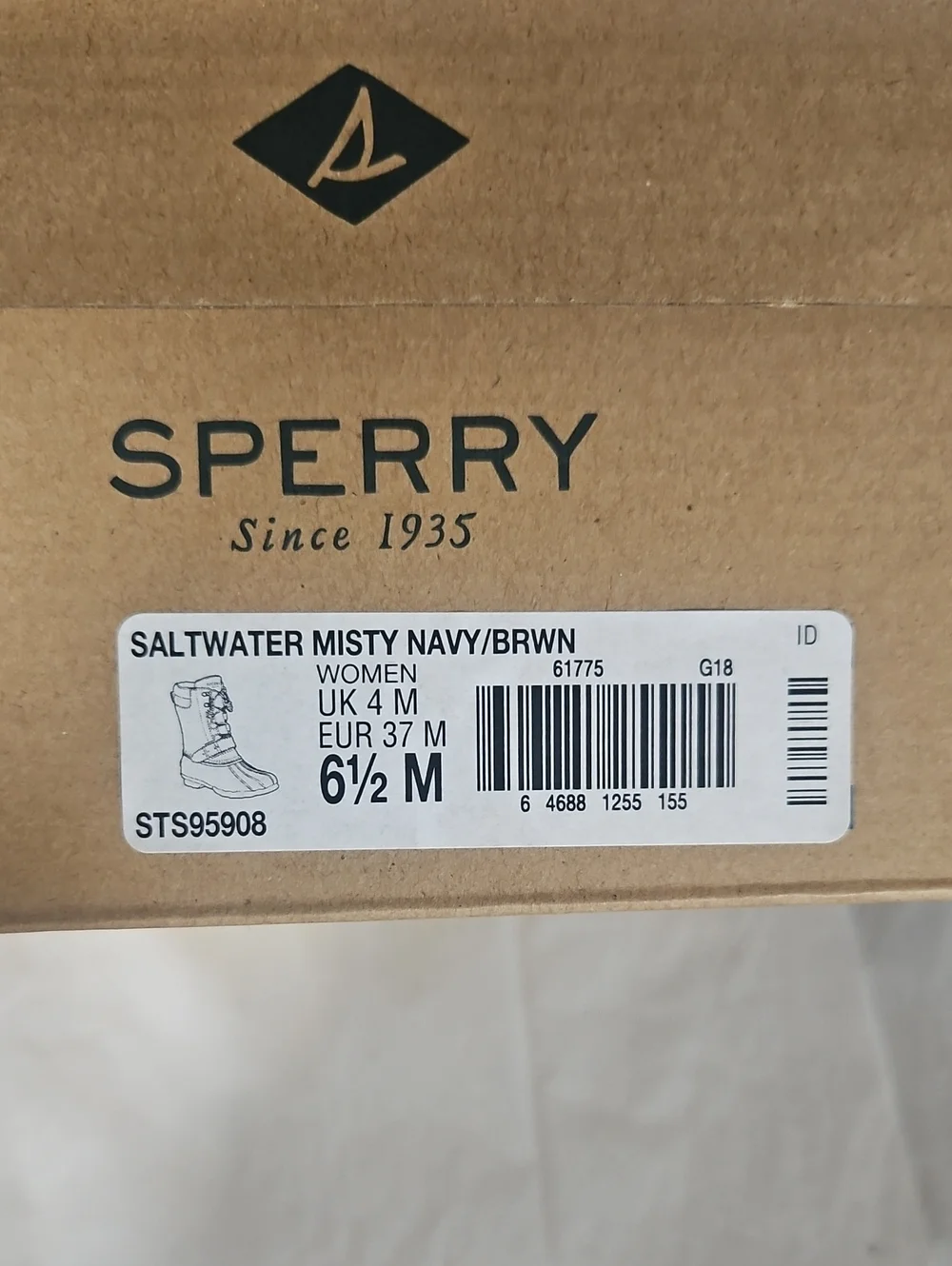 Sperry Brown Leather and Navy Waterproof Duck Boots